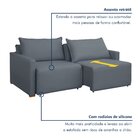 Sofá Cama Retrátil E Reclinável 200cm Júlia Veludo  Veludo/ci