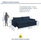 Sofá Cama Retrátil E Reclinável 200cm Marselha