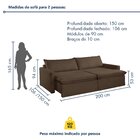 Sofá Cama Retrátil E Reclinável 200cm Marselha