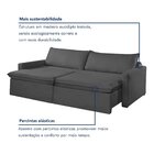 Sofá Cama Retrátil E Reclinável 200cm Marselha