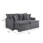 Sofá Cama Retrátil E Reclinável 200cm Ravena