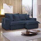 Sofá Cama Retrátil E Reclinável 220cm Arizona Com Almofadas A