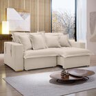 Sofá Cama Retrátil E Reclinável 220cm Arizona Com Almofadas B