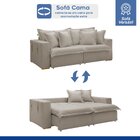 Sofá Cama Retrátil E Reclinável 220cm Arizona Com Almofadas B