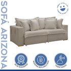 Sofá Cama Retrátil E Reclinável 220cm Arizona Com Almofadas B