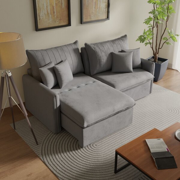 Sofá Cama Retrátil E Reclinável 220cm Colibri Cabecasa Madeir