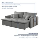 Sofa Cama Retratil E Reclinavel 220cm Detroid Yescasa Linho