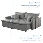 Sofa Cama Retratil E Reclinavel 220cm Detroid Yescasa Linho