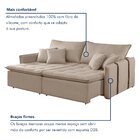 Sofa Cama Retratil E Reclinavel 220cm Detroid Yescasa Linho