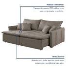 Sofa Cama Retratil E Reclinavel 220cm Detroid Yescasa Veludo