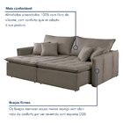 Sofa Cama Retratil E Reclinavel 220cm Detroid Yescasa Veludo