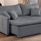 Sofa Cama Retratil E Reclinavel 220cm Detroid Yescasa Veludo