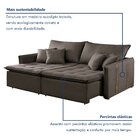 Sofa Cama Retratil E Reclinavel 220cm Detroid Yescasa Veludo