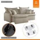 Sofá Cama Retrátil E Reclinável 220cm Flex Neruda Pet Friendl