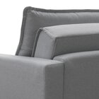 Sofá Cama Retrátil E Reclinável 220cm Júlia Linho  Linho/cinza