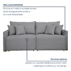 Sofá Cama Retrátil E Reclinável 220cm Júlia Linho Yescasa Lin