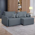 Sofá Cama Retrátil E Reclinável 220cm Júlia Veludo  Veludo/ci