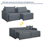 Sofá Cama Retrátil E Reclinável 220cm Júlia Veludo  Veludo/ci