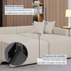 Sofá Cama Retrátil E Reclinável 220cm Júlia Veludo Yescasa Ve