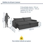 Sofá Cama Retrátil E Reclinável 220cm Marselha