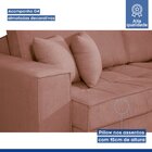 Sofá Cama Retrátil E Reclinável 220cm Noel Veludo  Rose