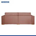 Sofá Cama Retrátil E Reclinável 220cm Noel Veludo  Rose