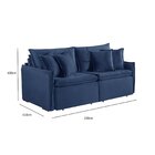 Sofá Cama Retrátil E Reclinável 220cm Ravena