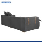 Sofá Cama Retrátil E Reclinável 240cm Arizona Com Almofadas C