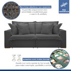 Sofá Cama Retrátil E Reclinável 240cm Arizona Com Almofadas C