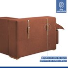 Sofá Cama Retrátil E Reclinável 240cm Arizona Com Almofadas T