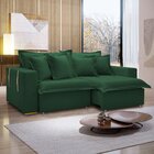 Sofá Cama Retrátil E Reclinável 240cm Arizona Com Almofadas V