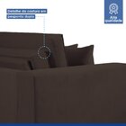 Sofá Cama Retrátil E Reclinável 240cm Noel Veludo  Marrom