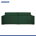 Sofá Cama Retrátil E Reclinável 240cm Noel Veludo  Verde