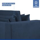 Sofá Cama Retrátil E Reclinável 240cm Noel Veludo Azul