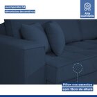 Sofá Cama Retrátil E Reclinável 240cm Noel Veludo Azul
