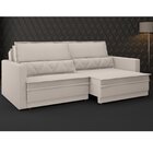 Sofá Cama Retrátil E Reclinável 240cm Velosuede Danubio Yesca