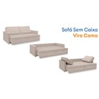 Sofá Cama Retrátil E Reclinável 240cm Velosuede Danubio Yesca