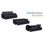 Sofá Cama Retrátil E Reclinável 240cm Velosuede Danubio Yesca