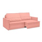 Sofá Cama Retrátil E Reclinável 240cm Velosuede Danubio Yesca