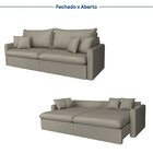 Sofá Cama Retrátil E Reclinável 260cm Colibri Cabecasa Madeir