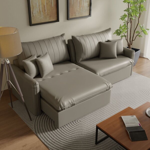 Sofá Cama Retrátil E Reclinável 260cm Colibri Cabecasa Madeir