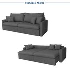 Sofá Cama Retrátil E Reclinável 260cm Colibri Cabecasa Madeir