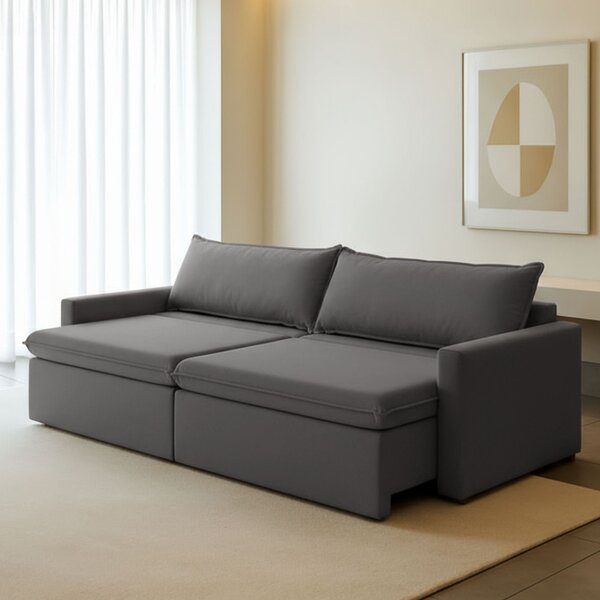 Sofá Cama Retrátil E Reclinável 260cm Marselha