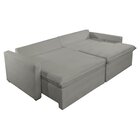 Sofá Cama Retrátil E Reclinável 260cm Marselha Cinza