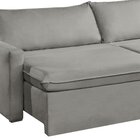 Sofá Cama Retrátil E Reclinável 260cm Marselha Cinza