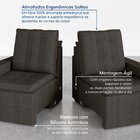 Sofá Cama Retrátil E Reclinável 3 Lugares 180cm Em Linho Palm