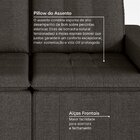 Sofá Cama Retrátil E Reclinável 3 Lugares 180cm Em Linho Palm