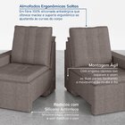 Sofá Cama Retrátil E Reclinável 3 Lugares 180cm Em Linho Palm