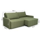 Sofá Cama Retrátil E Reclinável 3 Lugares 200cm Em Linho Bara