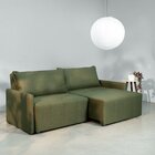 Sofá Cama Retrátil E Reclinável 3 Lugares 200cm Em Linho Bara